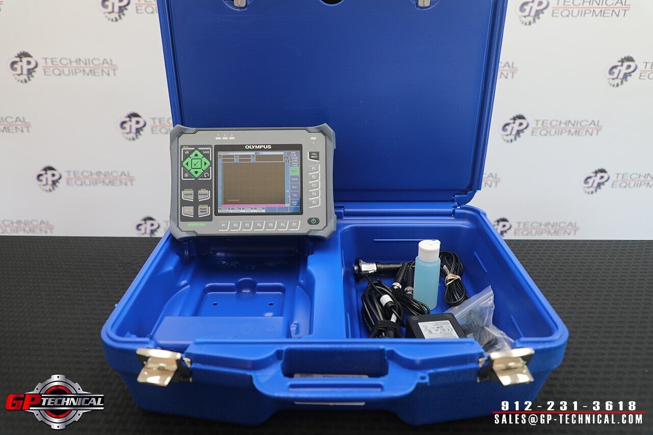 LOADED Olympus Epoch 650 Ultrasonic Flaw Detector w/D790 Probe Waygate GE