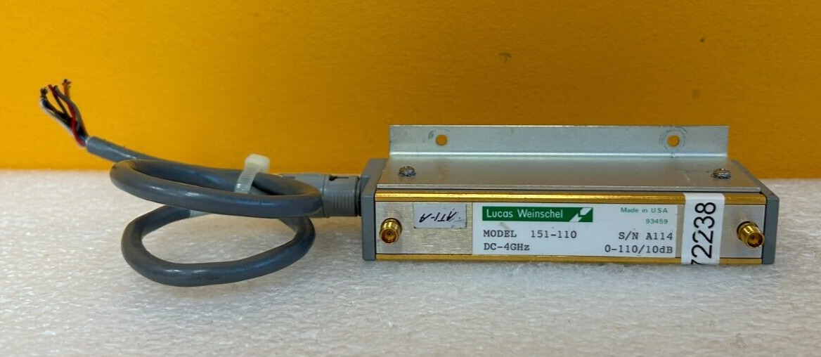 Weinschel 151-110 DC to 4 GHz, 24 V, SMA (F-F) Programmable Attenuator. Tested