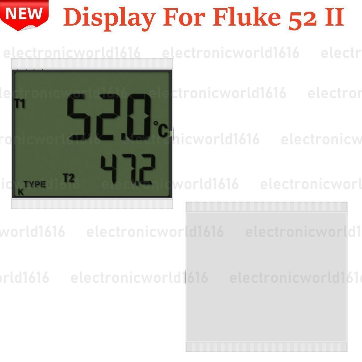 For Fluke 52 II/ 52-2 Dual Probe Digital Thermometer LCD Display Screen Repair