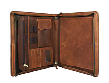 Buffalo Leather Portfolio Executive Business Organizer Folder Case A4 Padfolio picture