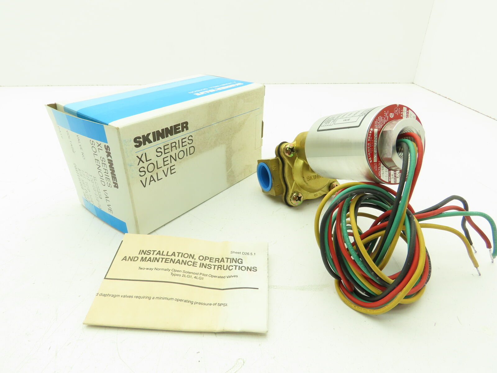 Honeywell Skinner XLG2R330C Solenoid Valve 2-Way NC 120V 50PSI 3/4\