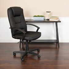 Flash Furniture 28.5 in.High Back Leather Soft-Padded Task Office Chair  picture