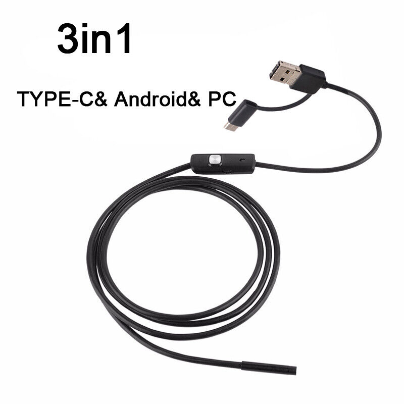 7mm Android Endoscope Snake Inspection Camera For LG Samsung S10 S9 S8 S7 S6 S5