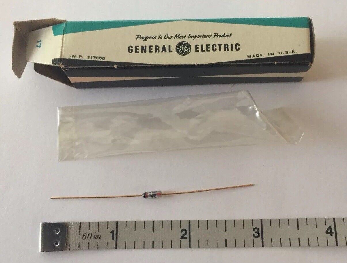 New Vintage General Electric Diode Transistor Semiconductor Long Leads # 1N3600