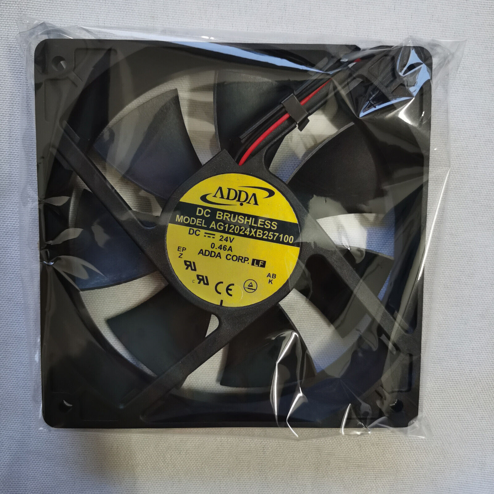 ADDA 12012025MM AG12024XB257100 24V 0.46A 2Wire 12cm Inverter Fan