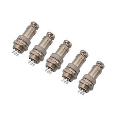 US Stock 5Pair Aviation Plug 5 Pin Male Female Panel Wire Connector 16mm GX16-5 picture
