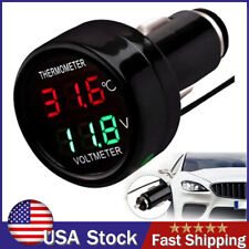 12V 24V Digital LED Auto Car Cigarette Lighter Volt Voltage Gauge Meter Monitor picture