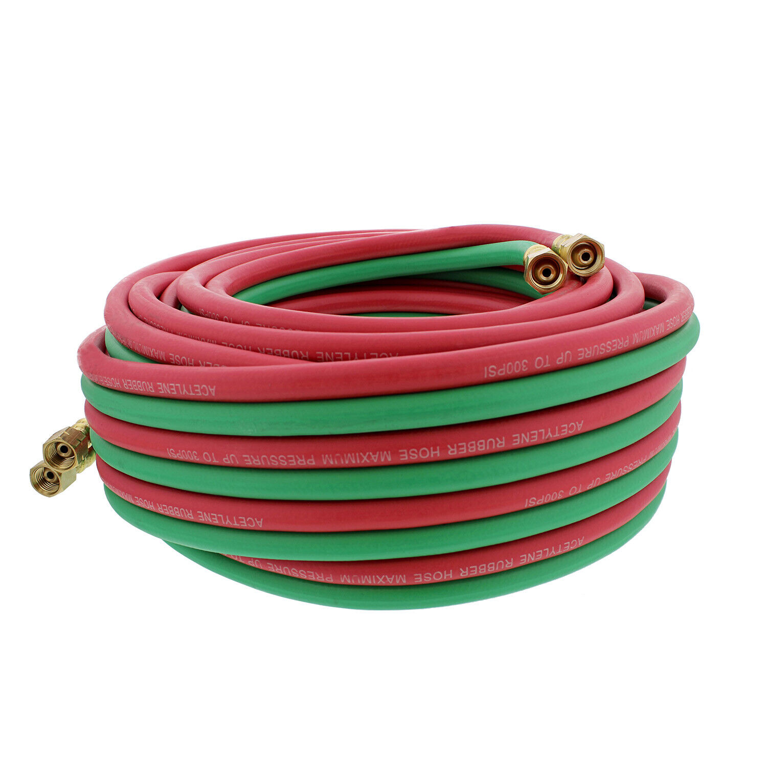 ABN Oxy Acetylene Hose - 50ft 1/4in B Fitting Twin Welding Cutting Torch Hoses