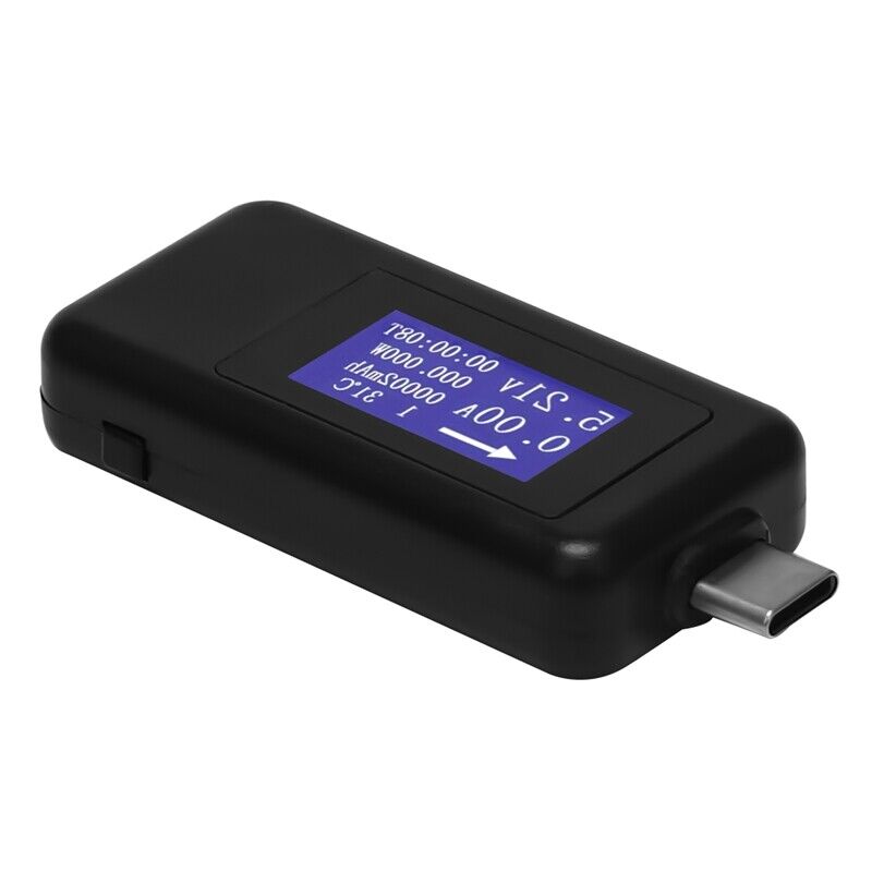5X.1A 4-30V USB Tester Display Capacity Voltage Power Detector (Black) U3X9)