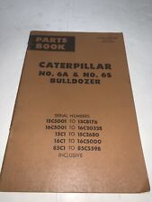 Vintage 1968 Caterpillar 6A & 6S Bulldozer Parts Book Catalog picture