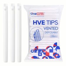 2000(20 Bags)HVE High Speed Volume Evacuation Suction Dental Tips,Vented(White) picture