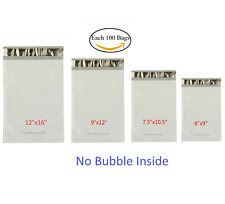 Each 100 6x9 7.5x10.5 9x12 12x16 Poly Mailers Shipping Envelopes Sealing Bags  picture