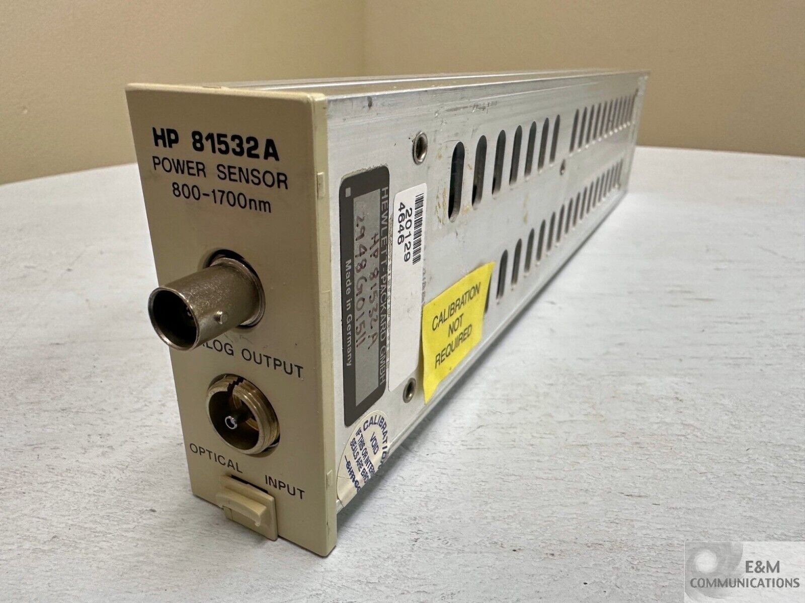 HP 81532A AGILENT OPTICAL POWER SENSOR 800-1700nm MODULE 8166A MAINFRAME