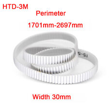 HTD-3M 1701mm-2697mm Pitch 3mm Width 30mm PU Polyurethane Close Loop Timing Belt picture