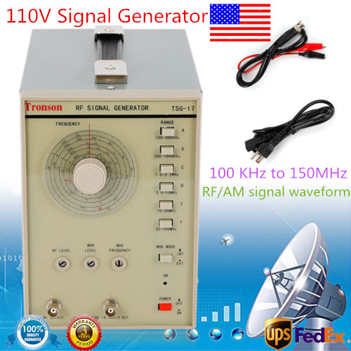 110v 100khz-150mhz Rf Radio High Frequency Signal Generator With Cable 600Ω 