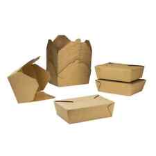 Karat 76 fl oz Fold-To-Go Box#3 - Kraft - 200 ct/Microwavable Take Out TO-GO Box picture