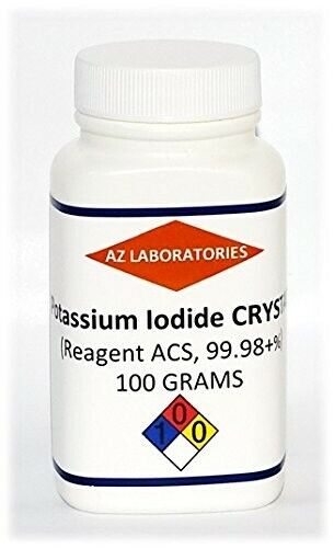 Potassium Iodide Crystals Powder High Purity USP ACS 100 grams USA Same Day Ship