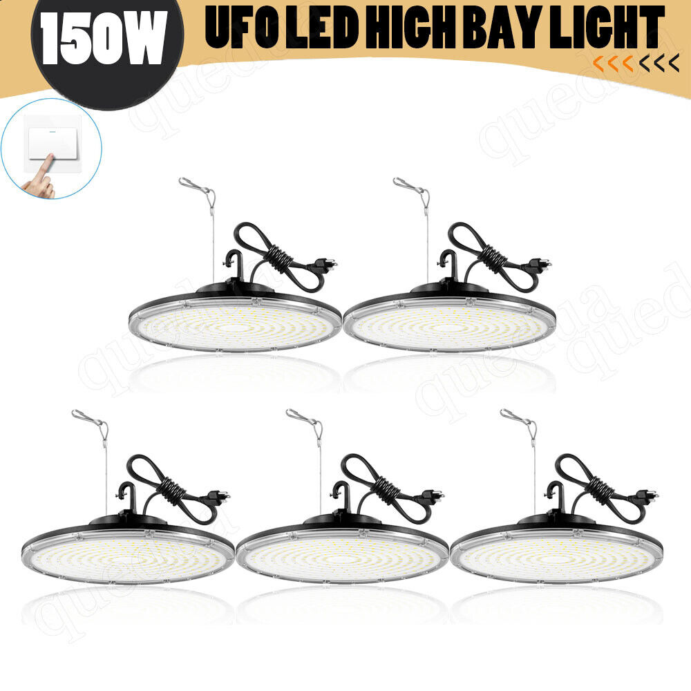 5X 150W UFO LED High Bay Light LED Shop Light Warehouse Commercial Lighting Lamp