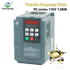 Huanyang inverter Single to 3 Phase Variable Frequency Drive 1.5KW 2HP 110V VFD picture