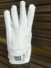 women RED RAM Goatskin leather WHITE TIG welding gloves S,M, L picture