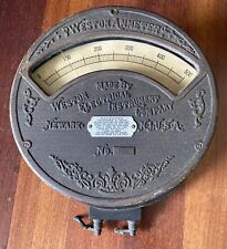 Antique Vintage Large Weston Electric Meter Ammeter picture
