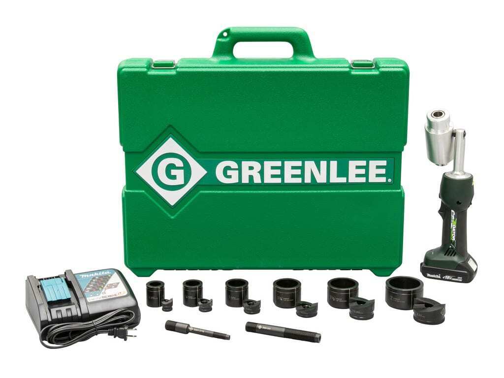 Greenlee LS50L11B - 7 Ton Battery Powered Hydraulic Knockout Driver Package with