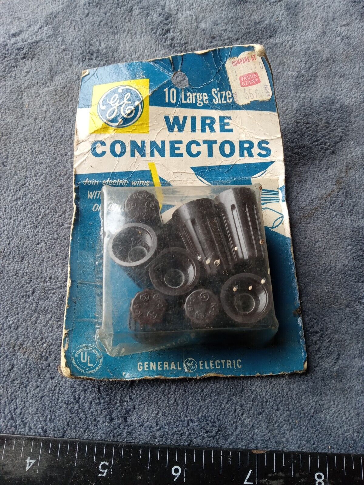Vintage General Electric wire connectors large size 10 count