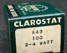 CLAROSTAT Controls and Resistors A43 100   2-4 watt 625-8137 NOS. Model Trains picture
