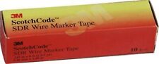 3M ScotchCode SDR White Electrical Marking Tape - Pattern/Text = 50-59 - 0.25 picture