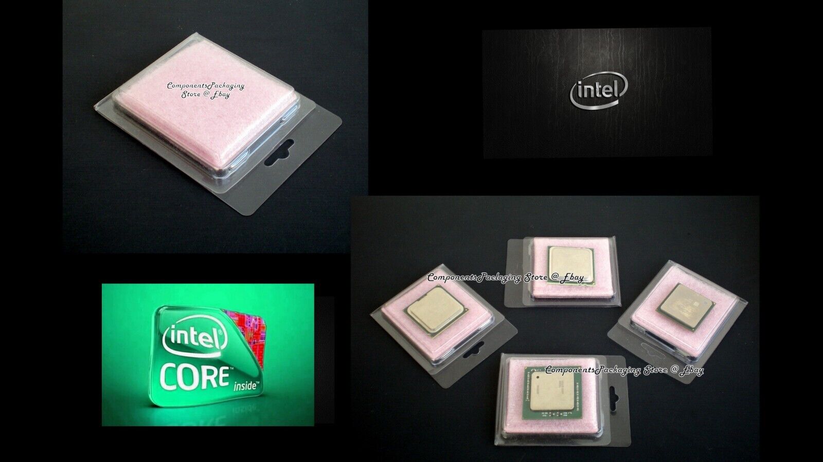 120 Intel CPU-Processor Packaging Clam Shells Case fits LGA1150 LGA1151 LGA1155