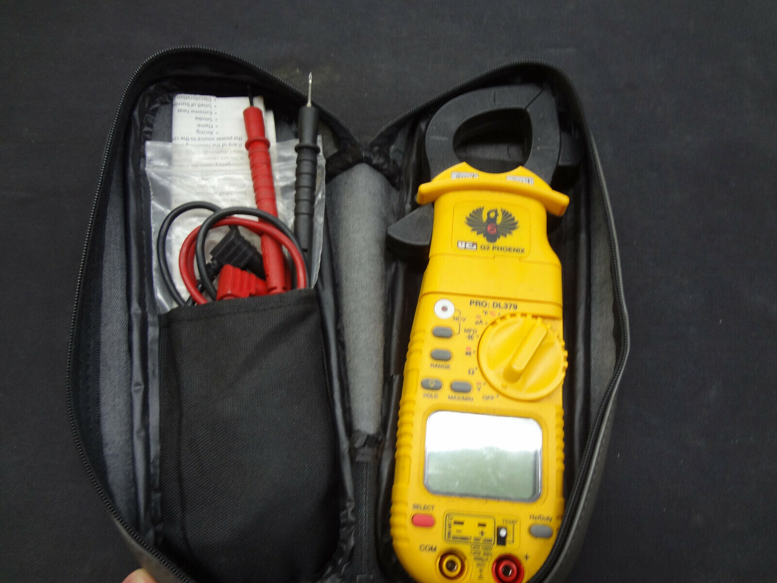 VEI G2 Phoenix DL379 Clamp on Meter with New Temperuture Probe and Leads