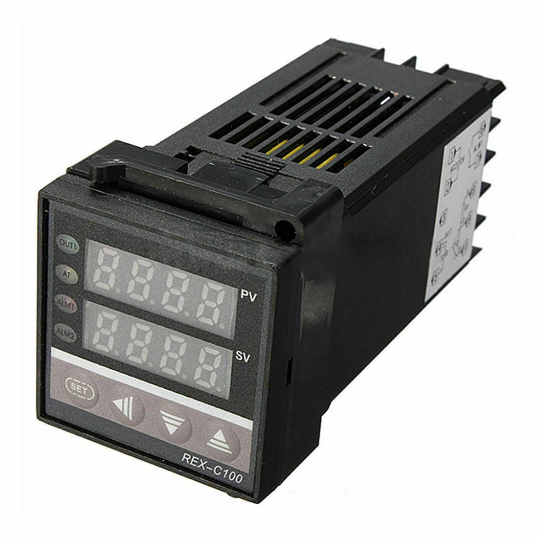 PID REX-C100 Temperature Controller SSR 40DA K Thermocouple Heat Sink Kit USA