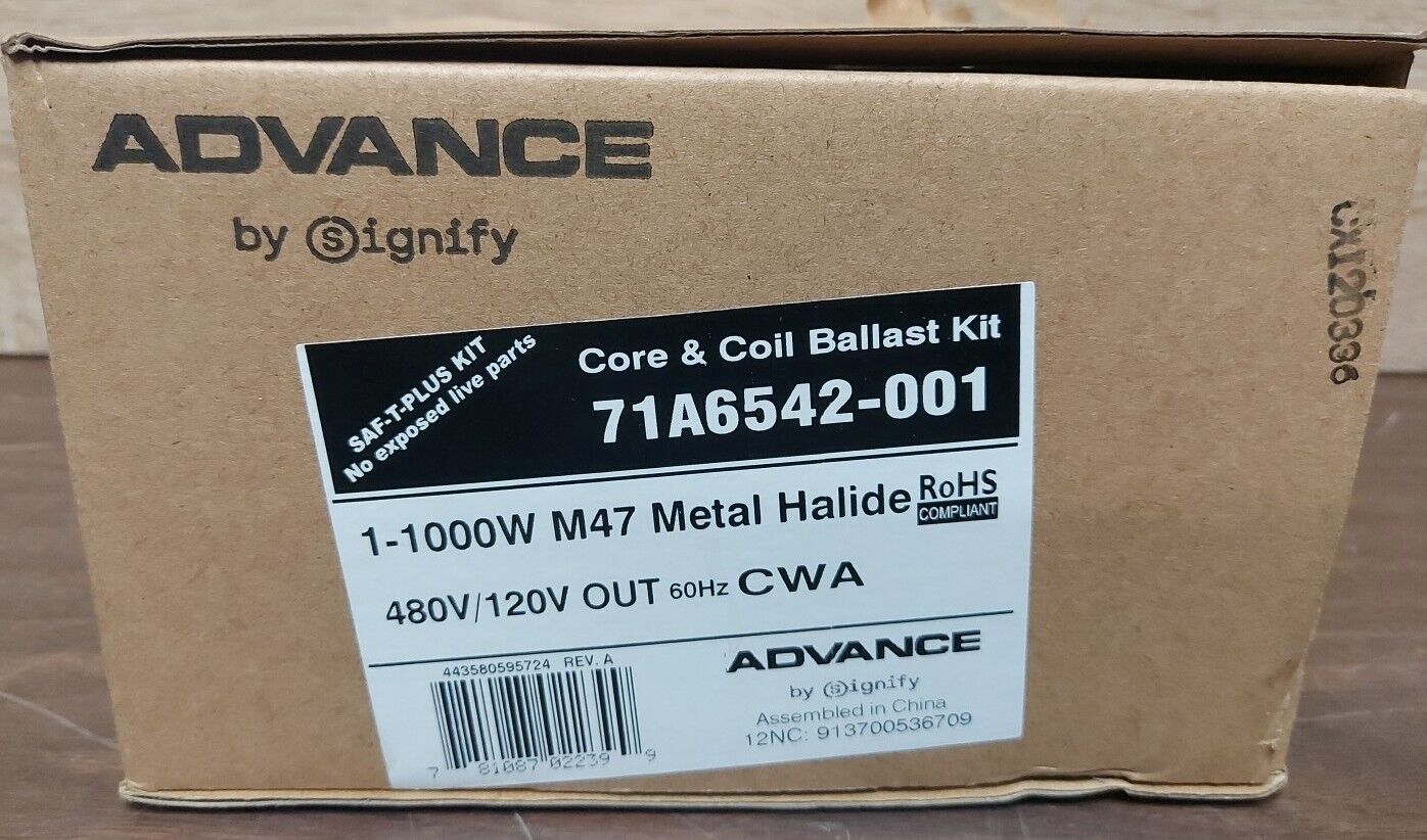 NEW ADVANCE 71A6542-001 CORE AND COIL BALLAST KIT,..TW-33