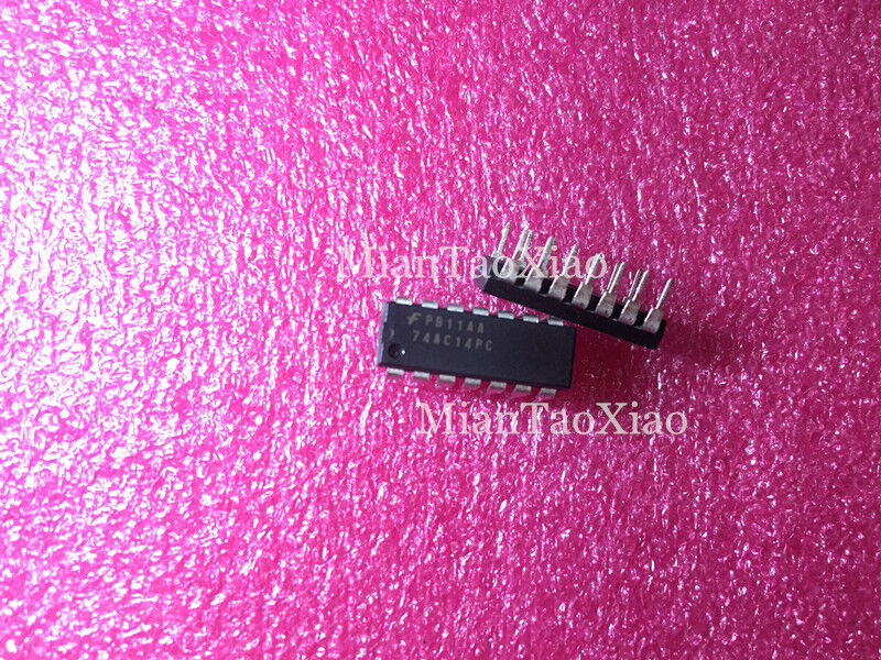 10PCS 74AC14PC  Logic Circuit\' HEX Inverter\' AC-CMOS\' 14 Pin\' Plastic\' original