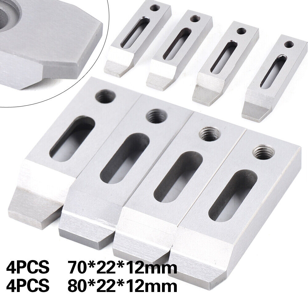 4PCS CNC Wire EDM Fixture Board Stainless Jig Tool Fits Clamping 70mm M8 Screw