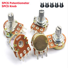 20pcs 500k OHM Linear Taper Rotary Potentiometer Resistor picture