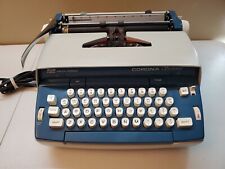 Smith-Corona SCM Corona Seventy Portable Electric Typewriter - BLUE picture