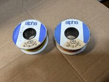 Alpha Wire 1561 22 AWG TC PVC MIL-W-76B 1000V LOT OF 2 SPOOLS, 9.8 OZ Total WE-5 picture