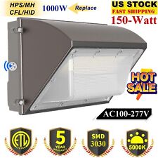 150W LED Wall Pack-18,000 Lumens-CCT 5000K-Universal Photocell- 5 Years Warranty picture