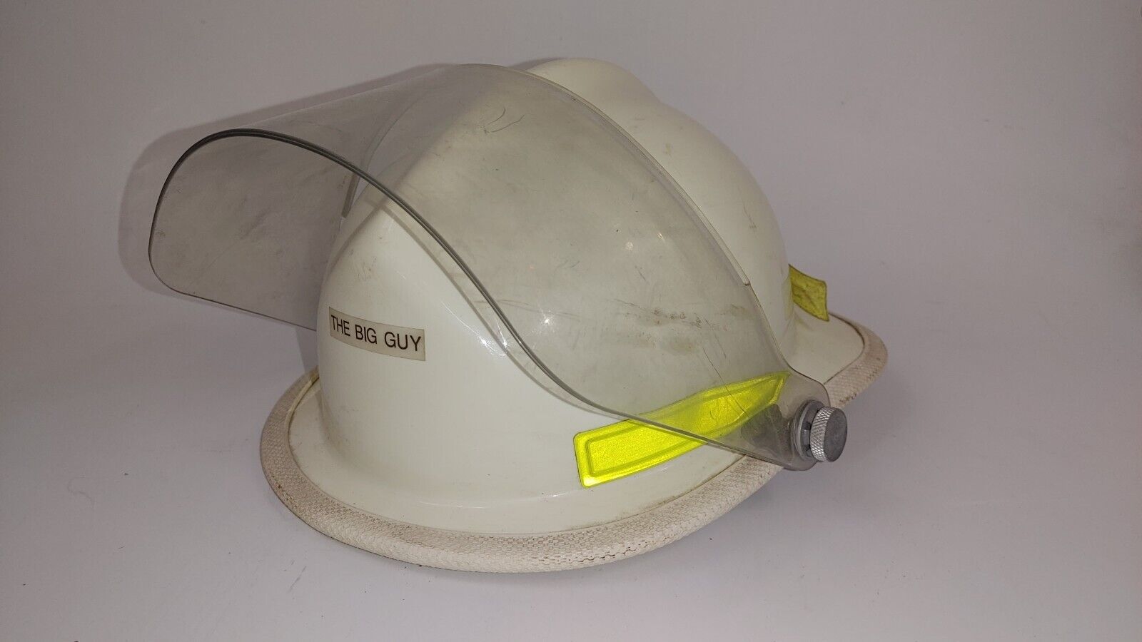 Vintage Cairns and Brother Fireman Helmet White 1986