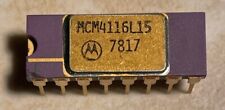 Motorola MCM4116L15 4116 16K Dynamic RAM - Vintage Gold - Rare  picture