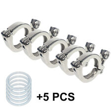 YQBS 1.5 Inch Sanitary 50.5mm Tri Ferrule Clamps  Stainless Steel Clover SS 304  picture