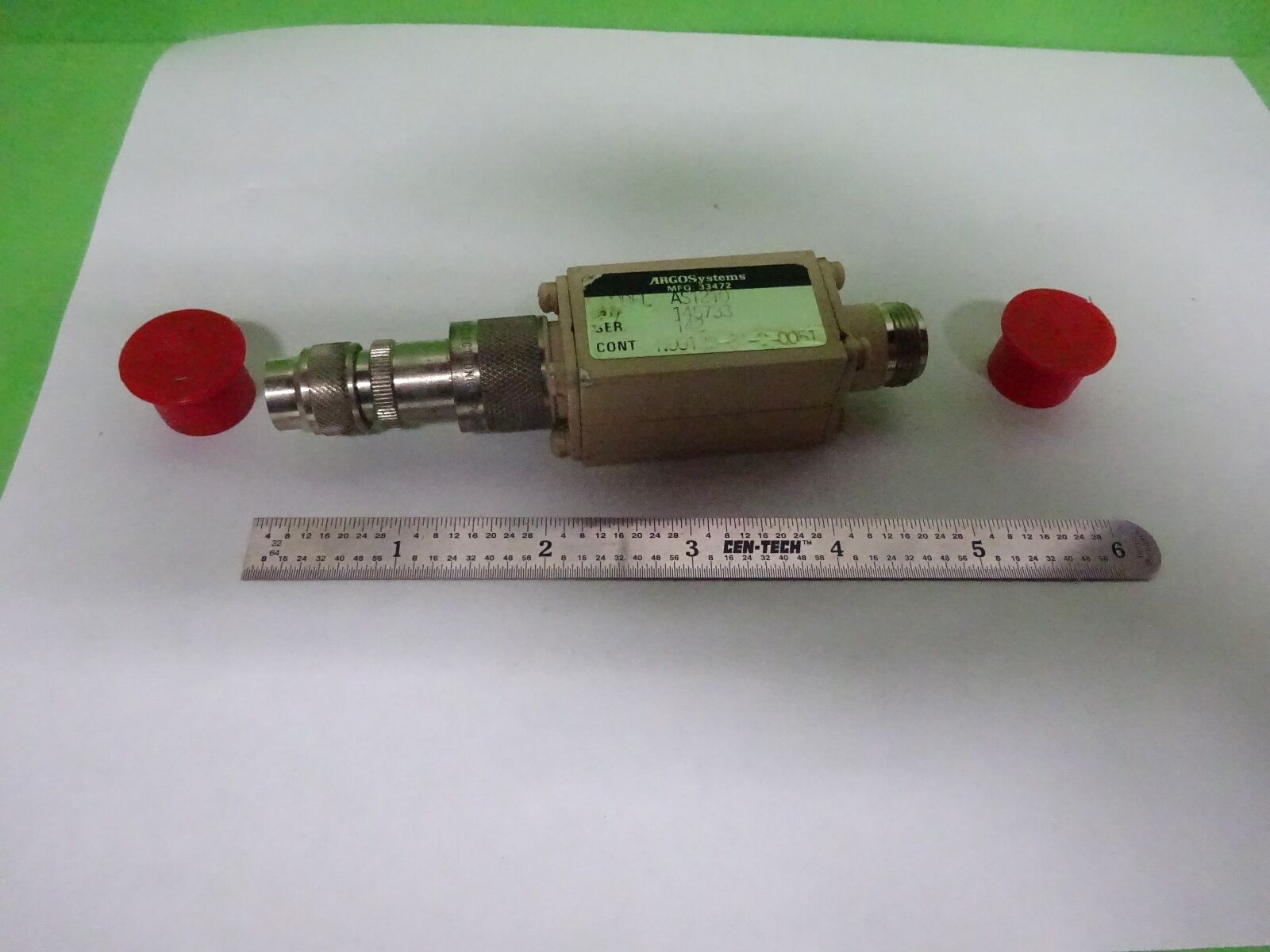 ARGO SYSTEMS AS1210 ATTENUATOR RF MICROWAVE FREQUENCY OPTICS #Y1-12