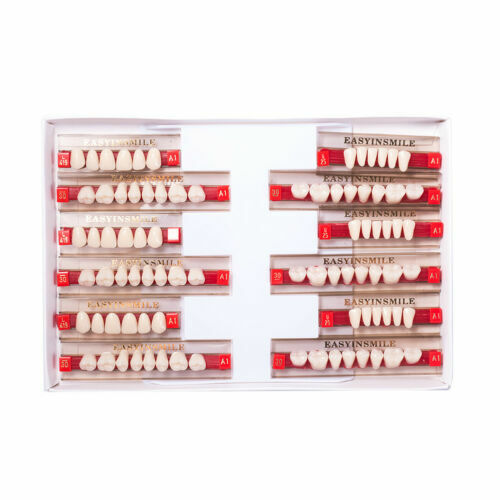 1Set Dental Denture DIY Repair A1/A2/A3 Acrylic Resin Full Set Teeth/Upper/Lower