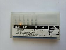 Lot of 6 MA Ford 30202500 EDP32177 No 72 Carbide drill bit 302SD .0250 #72  picture