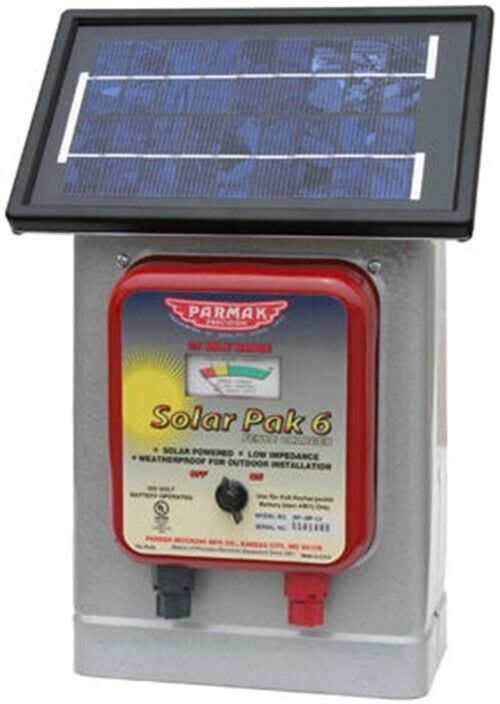 Parmak Deluxe Field Solar Pak6 Solar Fence Charger,No DF-SP-LI