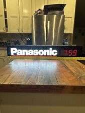 VINTAGE PANASONIC DUALITE SIGN DIGITAL CLOCK LIGHT WITH LED LIGHT REPLACEMENT picture