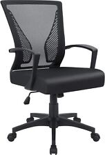 Furmax Office Chair Mid Back Swivel Lumbar Support Desk Chair,  (Black) picture
