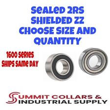 1600 series radial bearings SEALED TYPE 2RS & SHEILDED TYPE ZZ Choose size & qty picture