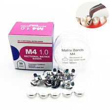 50Pcs Dental Matrix Bands Palodent V3 Sectional Contoured Metal Matrices Refill picture